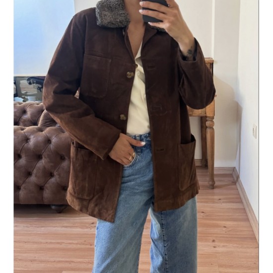 Orijinal Süet Deri Ceket